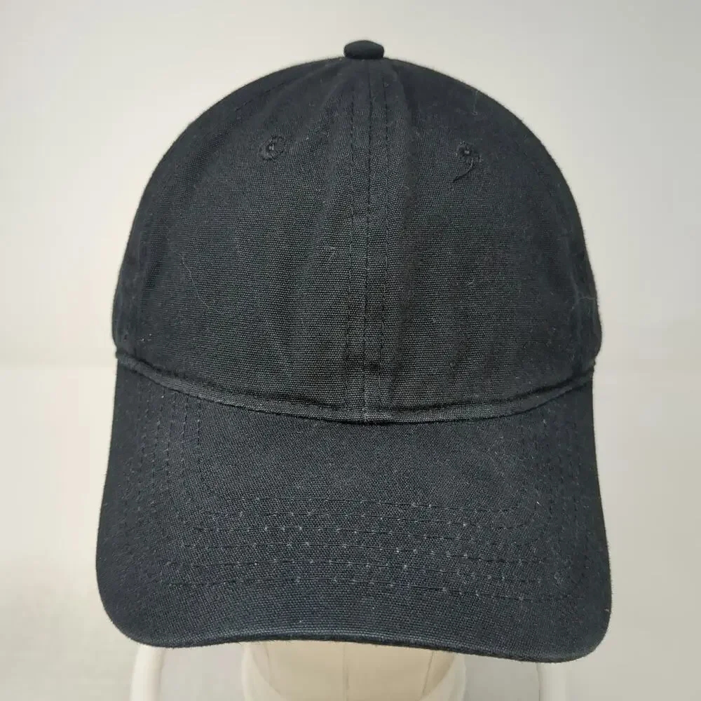 Port & Company Baseball Cap Black OSFM Heart Ribbon Blank Front Strapback Hat
